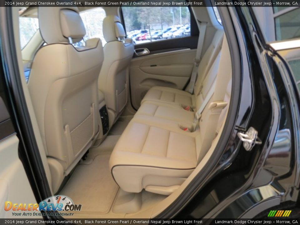 Rear Seat of 2014 Jeep Grand Cherokee Overland 4x4 Photo #7