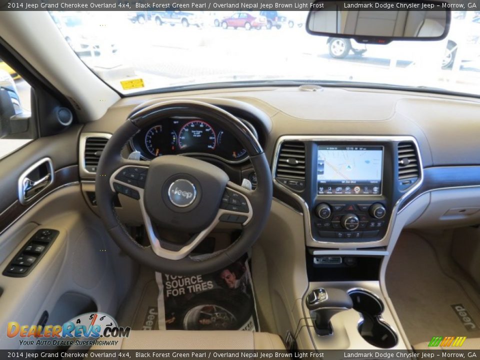 Dashboard of 2014 Jeep Grand Cherokee Overland 4x4 Photo #8