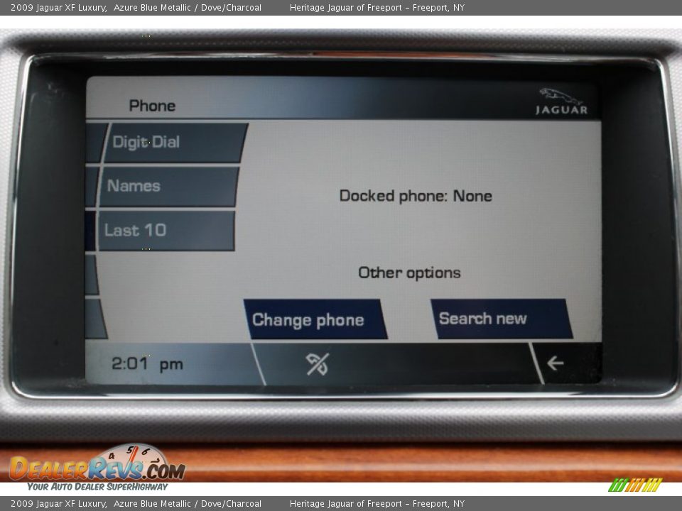 2009 Jaguar XF Luxury Azure Blue Metallic / Dove/Charcoal Photo #26