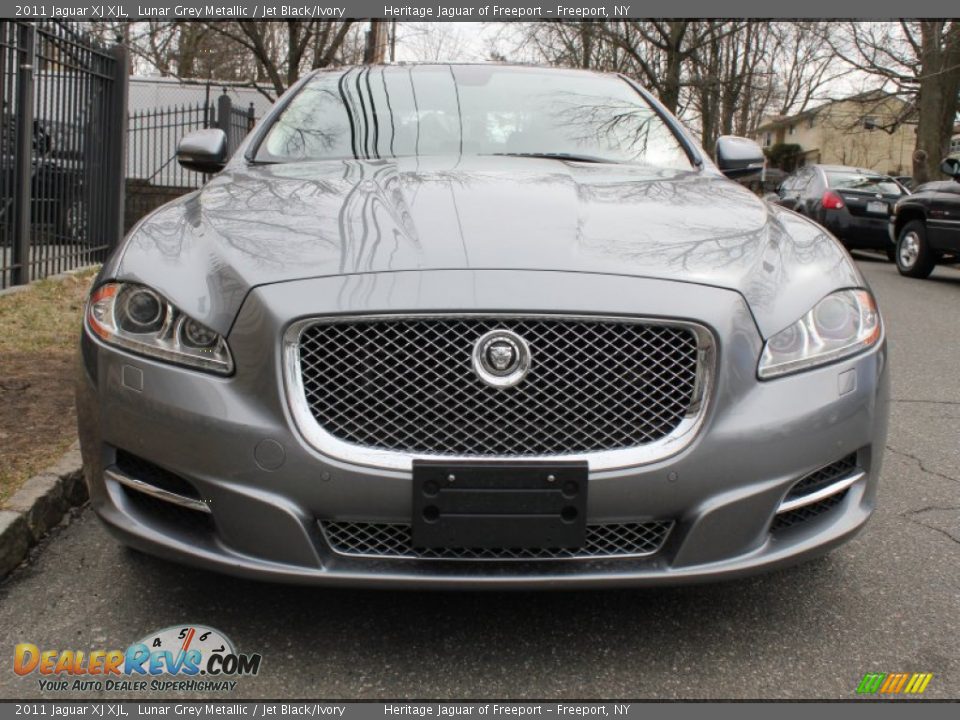 2011 Jaguar XJ XJL Lunar Grey Metallic / Jet Black/Ivory Photo #2