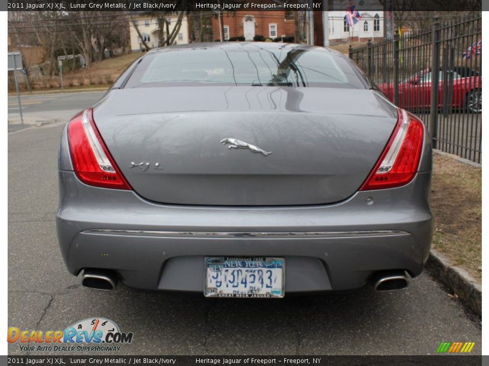 2011 Jaguar XJ XJL Lunar Grey Metallic / Jet Black/Ivory Photo #5