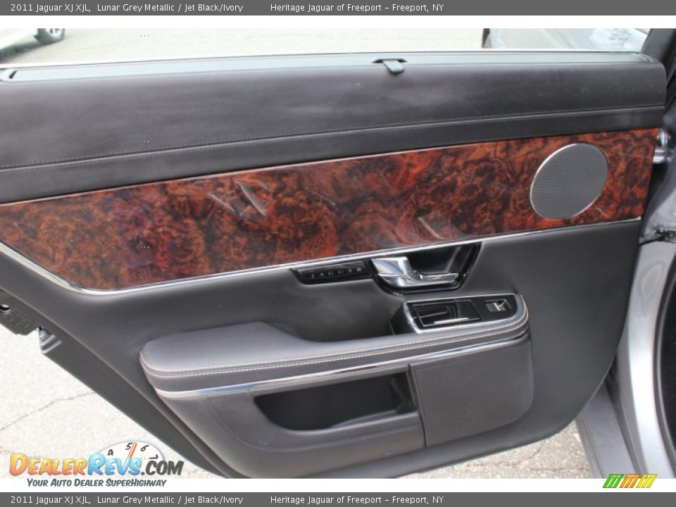 2011 Jaguar XJ XJL Lunar Grey Metallic / Jet Black/Ivory Photo #15