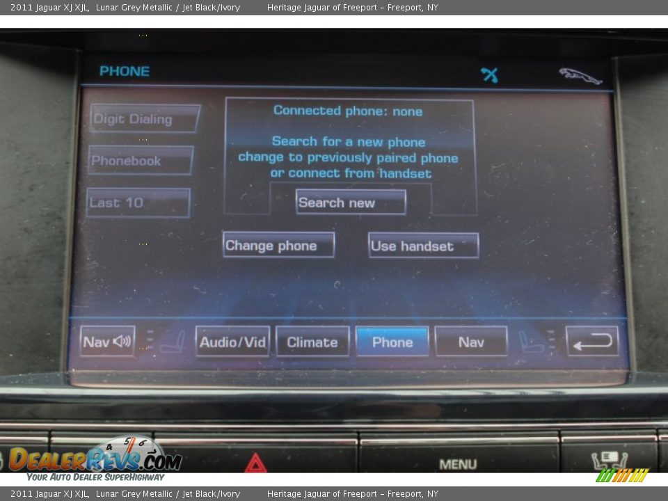 2011 Jaguar XJ XJL Lunar Grey Metallic / Jet Black/Ivory Photo #26