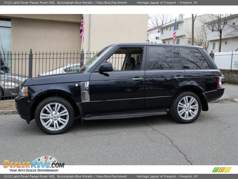 2010 Land Rover Range Rover HSE Buckingham Blue Metallic / Navy Blue/Parchment Photo #3