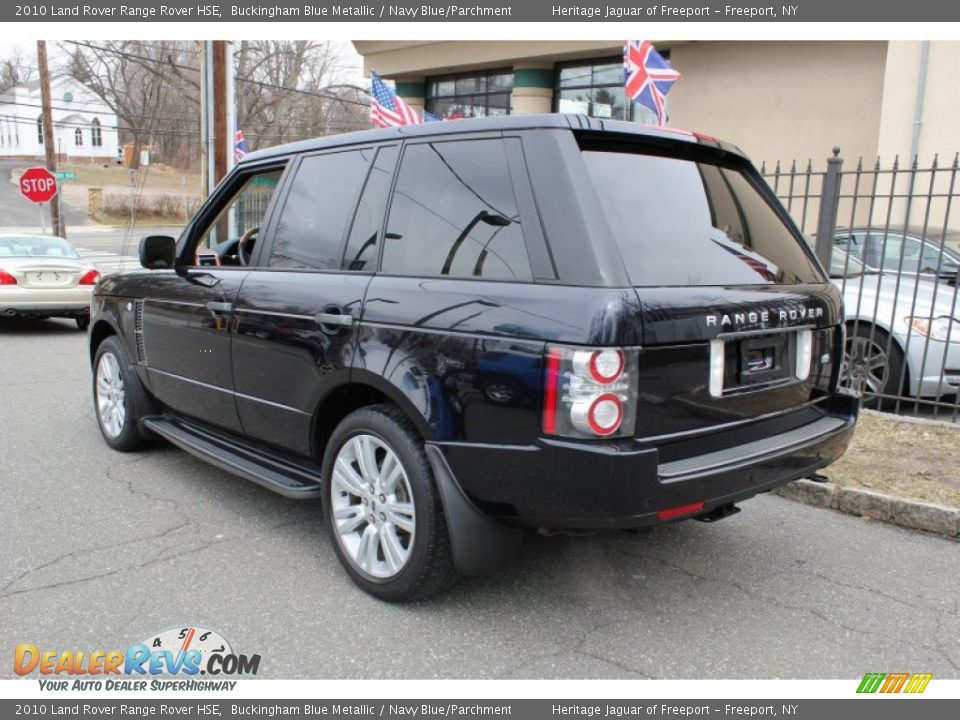 2010 Land Rover Range Rover HSE Buckingham Blue Metallic / Navy Blue/Parchment Photo #4