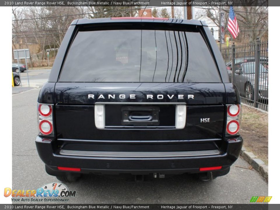 2010 Land Rover Range Rover HSE Buckingham Blue Metallic / Navy Blue/Parchment Photo #5