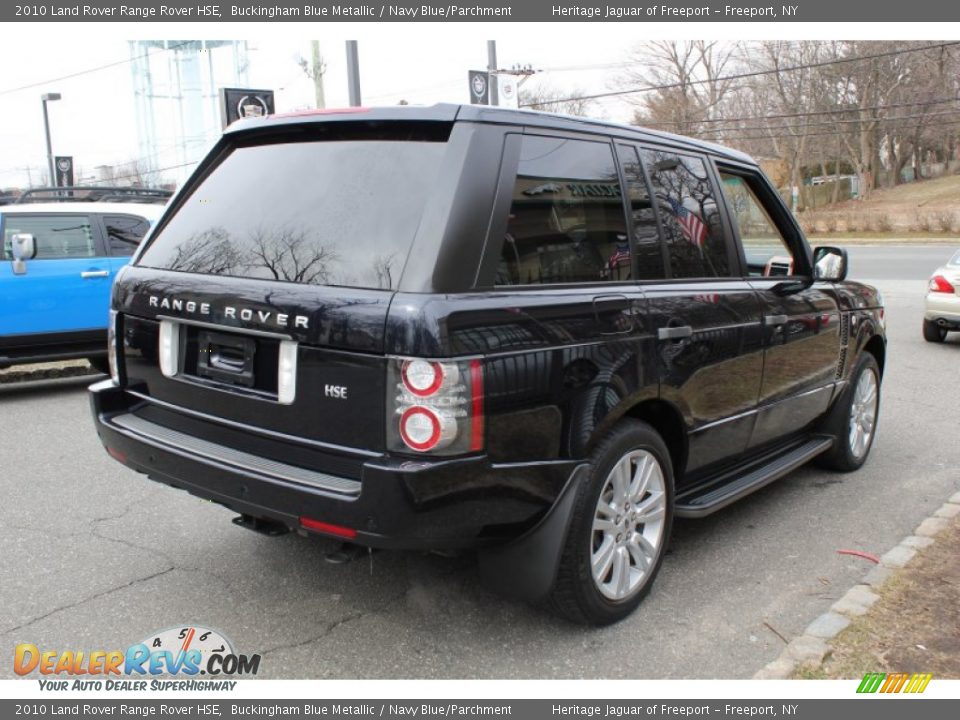 2010 Land Rover Range Rover HSE Buckingham Blue Metallic / Navy Blue/Parchment Photo #6