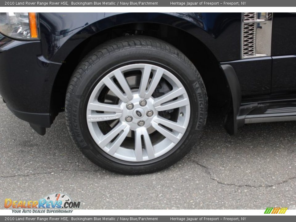 2010 Land Rover Range Rover HSE Buckingham Blue Metallic / Navy Blue/Parchment Photo #8