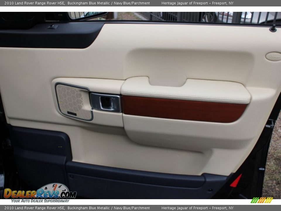2010 Land Rover Range Rover HSE Buckingham Blue Metallic / Navy Blue/Parchment Photo #9