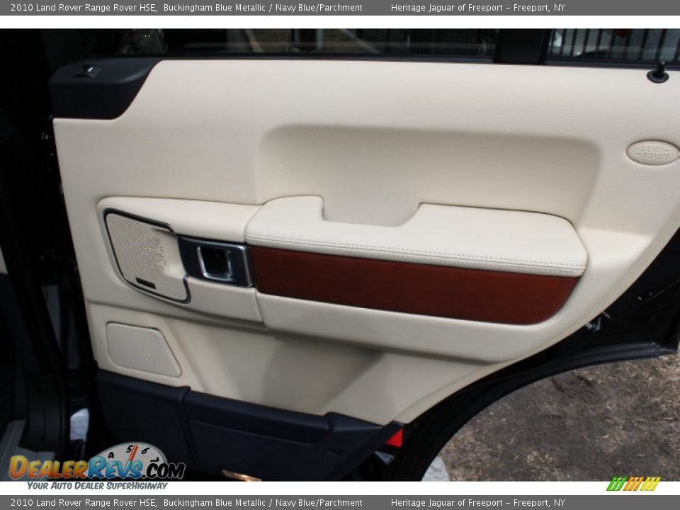 2010 Land Rover Range Rover HSE Buckingham Blue Metallic / Navy Blue/Parchment Photo #12