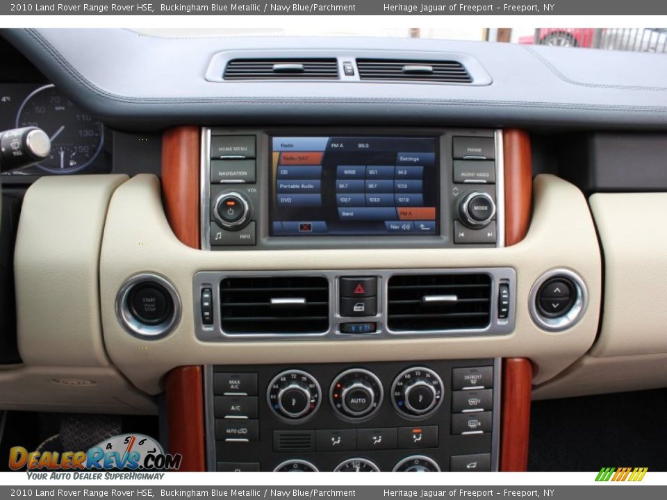 2010 Land Rover Range Rover HSE Buckingham Blue Metallic / Navy Blue/Parchment Photo #23