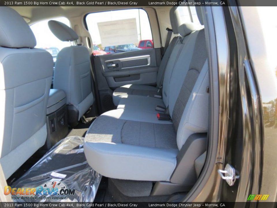 Rear Seat of 2013 Ram 1500 Big Horn Crew Cab 4x4 Photo #6