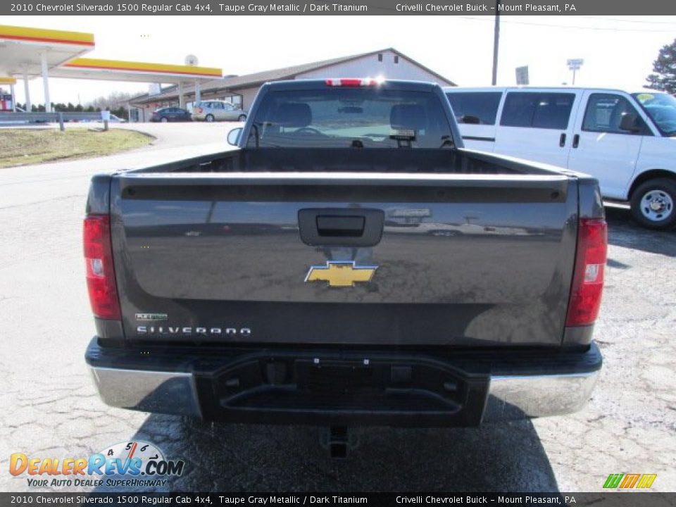 2010 Chevrolet Silverado 1500 Regular Cab 4x4 Taupe Gray Metallic / Dark Titanium Photo #5
