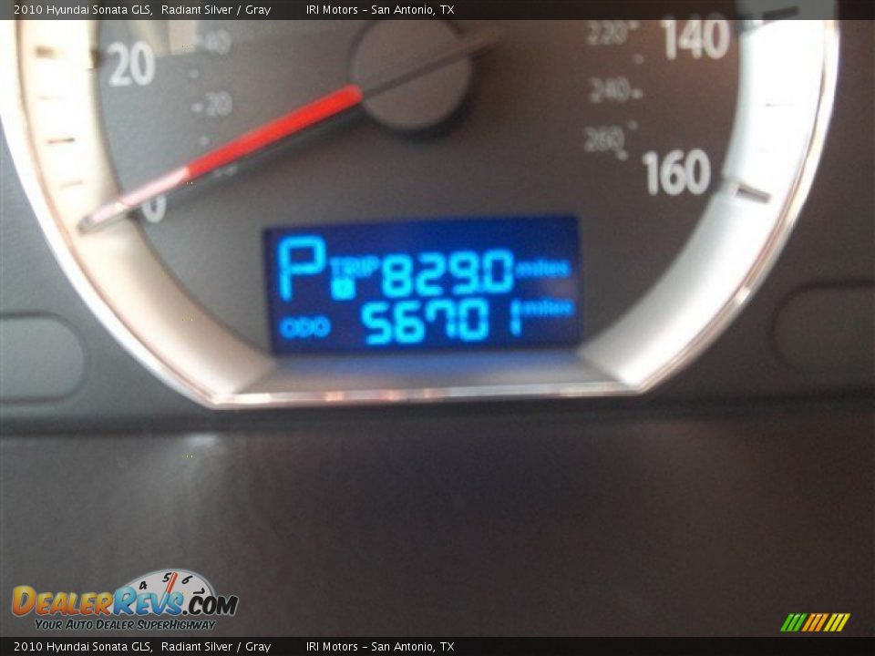 2010 Hyundai Sonata GLS Radiant Silver / Gray Photo #10