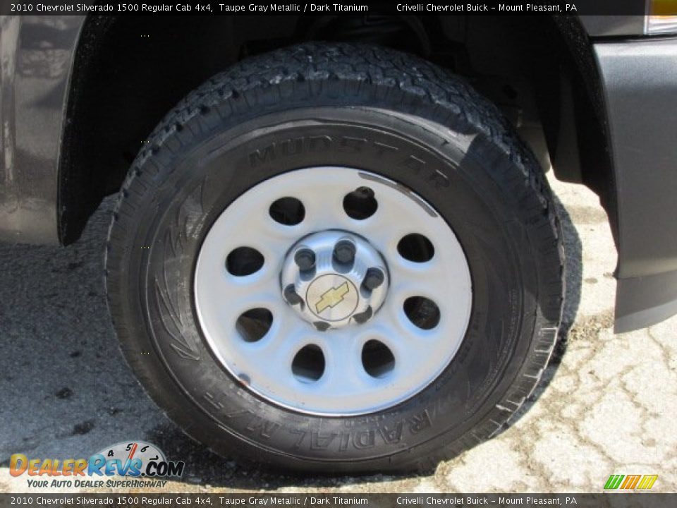 2010 Chevrolet Silverado 1500 Regular Cab 4x4 Taupe Gray Metallic / Dark Titanium Photo #11
