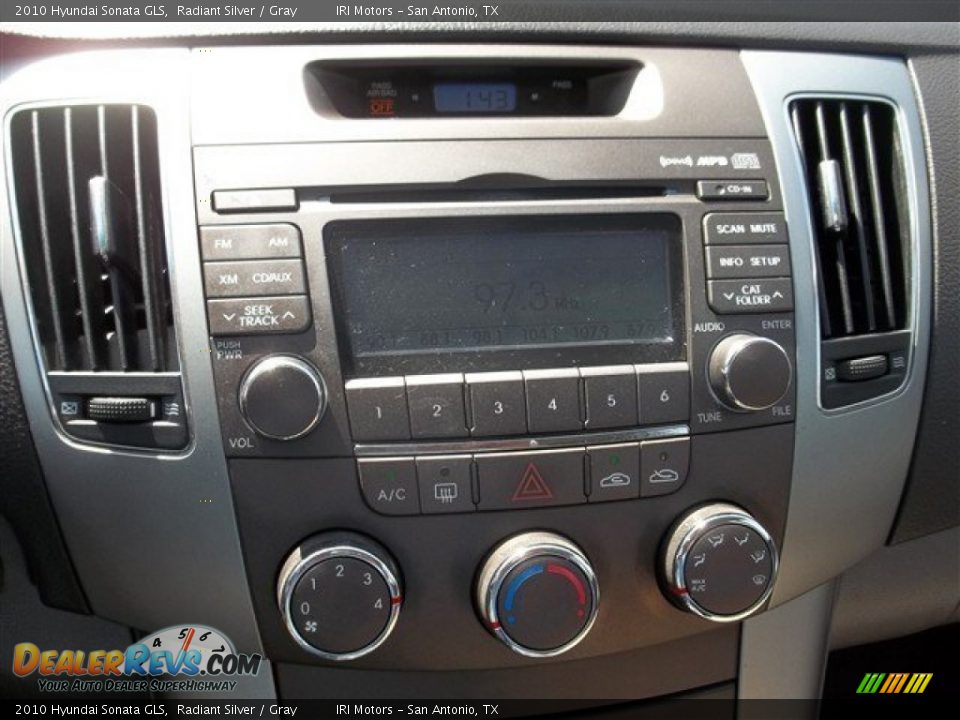 2010 Hyundai Sonata GLS Radiant Silver / Gray Photo #11