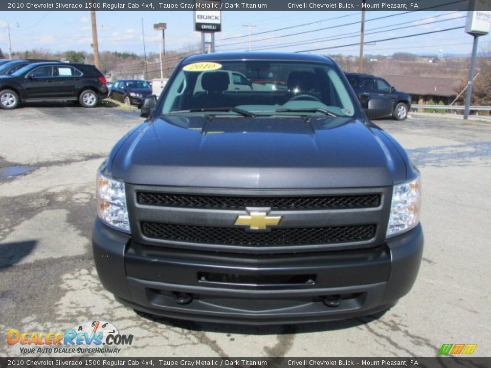 2010 Chevrolet Silverado 1500 Regular Cab 4x4 Taupe Gray Metallic / Dark Titanium Photo #13