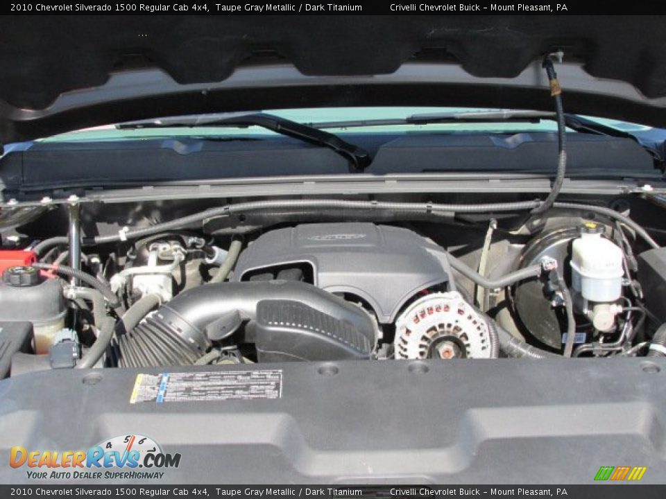 2010 Chevrolet Silverado 1500 Regular Cab 4x4 Taupe Gray Metallic / Dark Titanium Photo #14