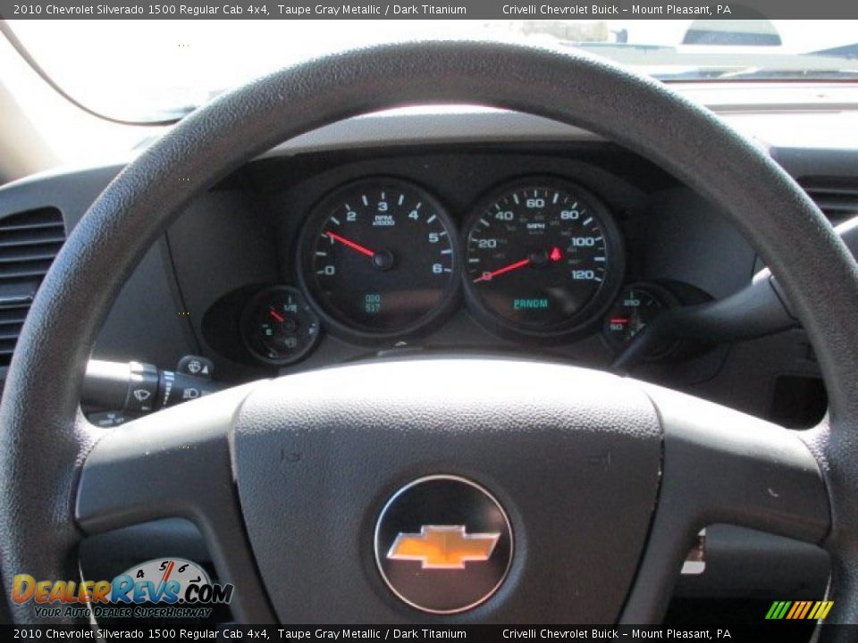 2010 Chevrolet Silverado 1500 Regular Cab 4x4 Taupe Gray Metallic / Dark Titanium Photo #24