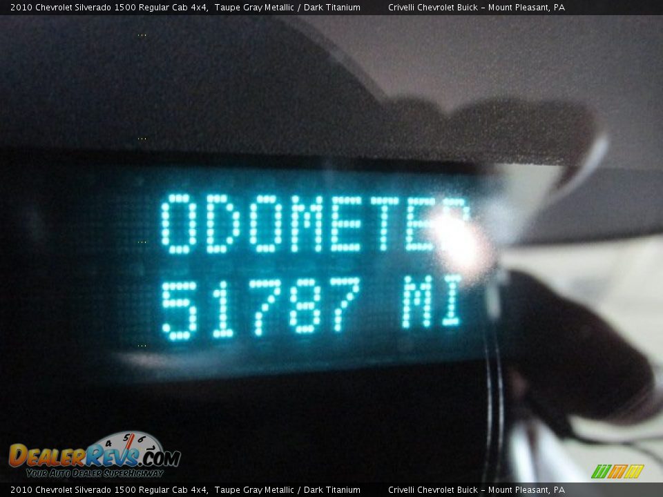 2010 Chevrolet Silverado 1500 Regular Cab 4x4 Taupe Gray Metallic / Dark Titanium Photo #30