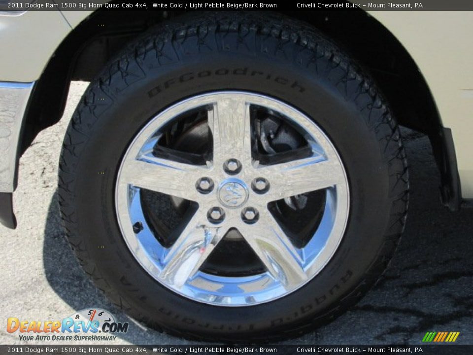 2011 Dodge Ram 1500 Big Horn Quad Cab 4x4 White Gold / Light Pebble Beige/Bark Brown Photo #3