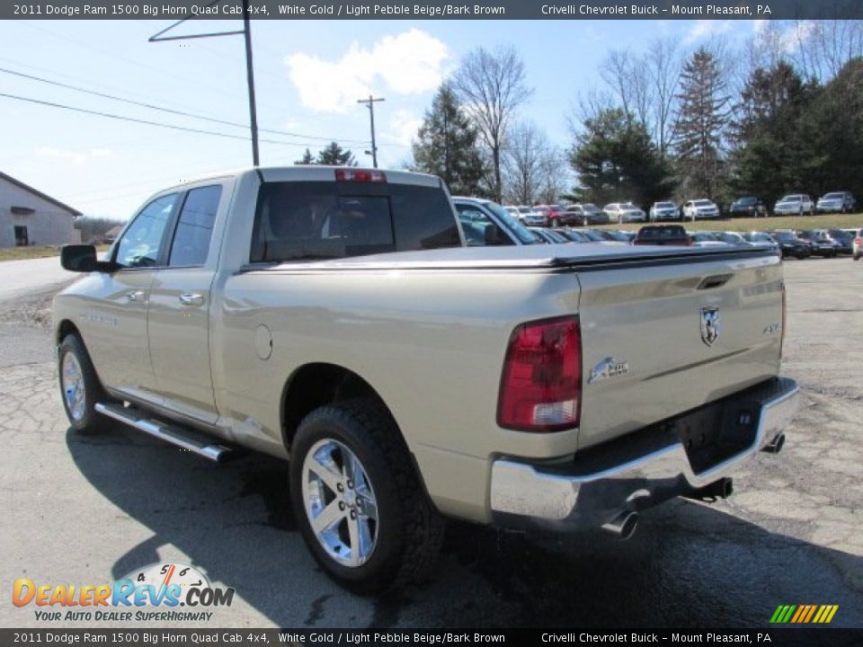2011 Dodge Ram 1500 Big Horn Quad Cab 4x4 White Gold / Light Pebble Beige/Bark Brown Photo #5