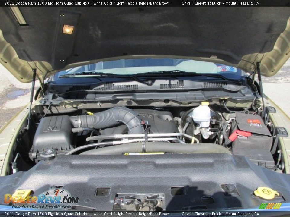2011 Dodge Ram 1500 Big Horn Quad Cab 4x4 White Gold / Light Pebble Beige/Bark Brown Photo #14