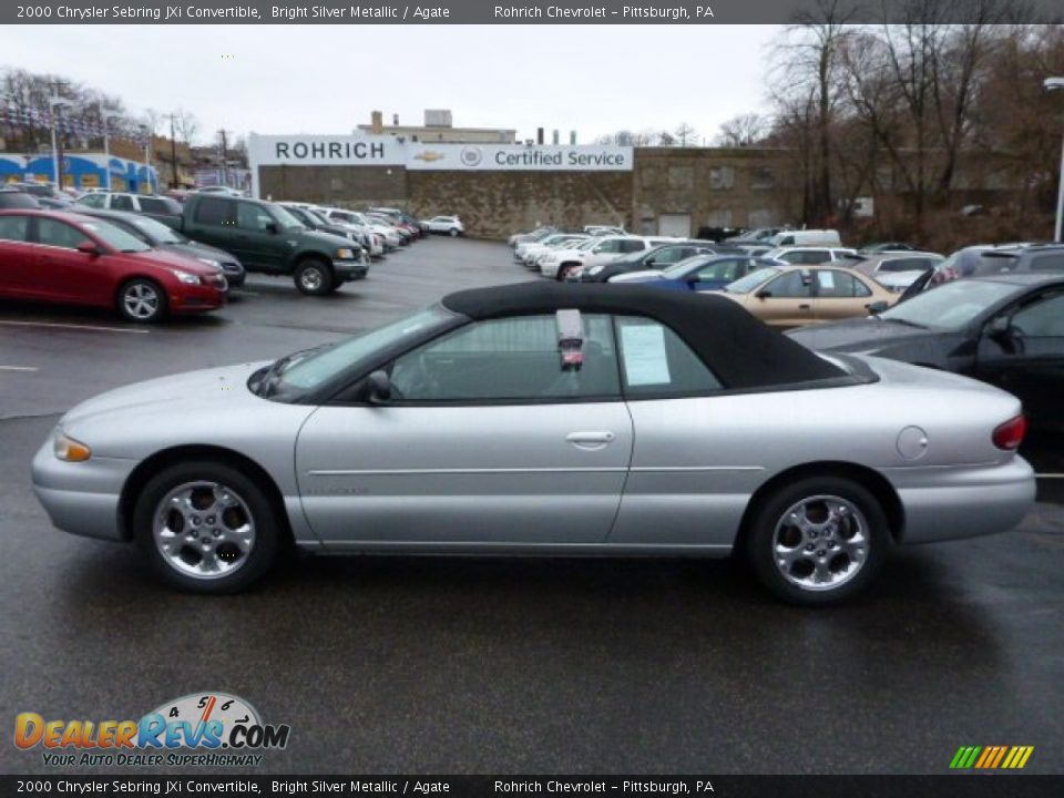 2000 Chrysler Sebring JXi Convertible Bright Silver Metallic / Agate Photo #2