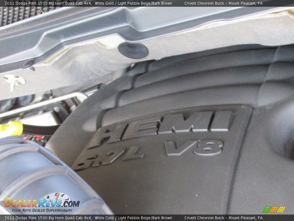 2011 Dodge Ram 1500 Big Horn Quad Cab 4x4 White Gold / Light Pebble Beige/Bark Brown Photo #15