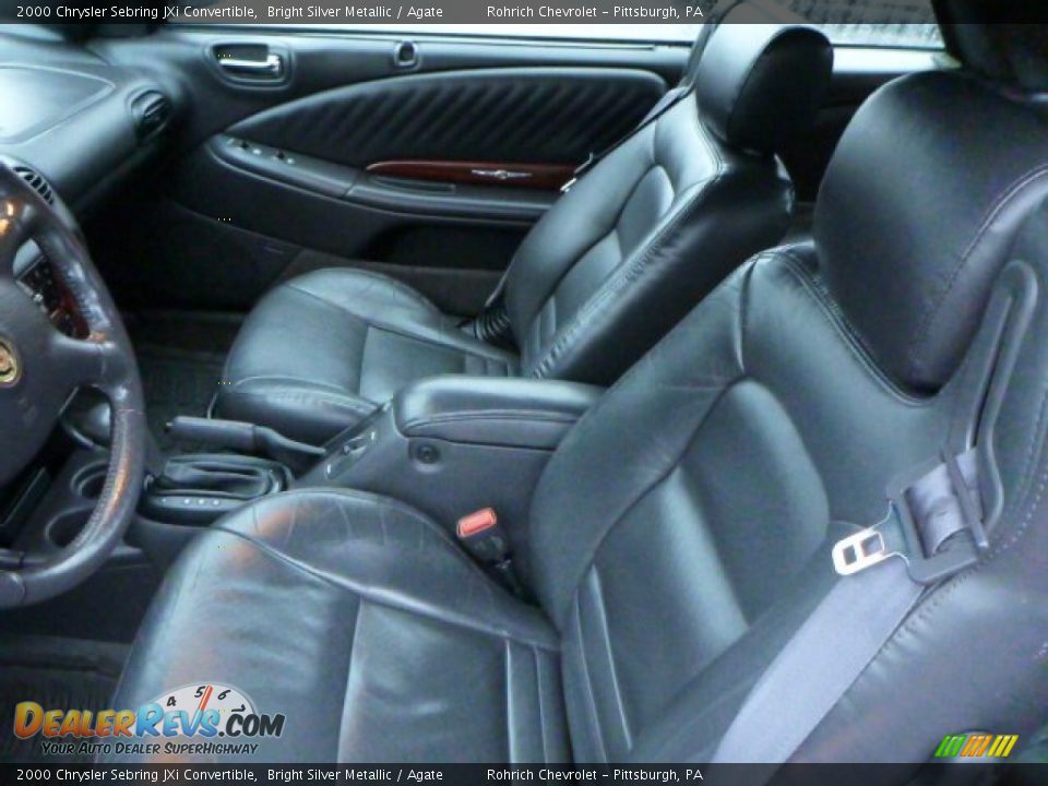 2000 Chrysler Sebring JXi Convertible Bright Silver Metallic / Agate Photo #4
