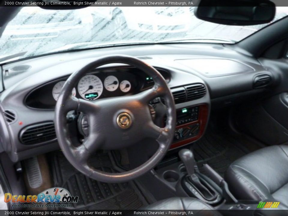 2000 Chrysler Sebring JXi Convertible Bright Silver Metallic / Agate Photo #6