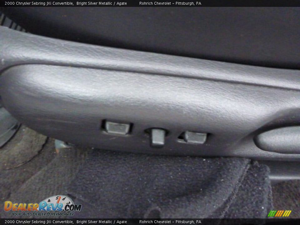 2000 Chrysler Sebring JXi Convertible Bright Silver Metallic / Agate Photo #7