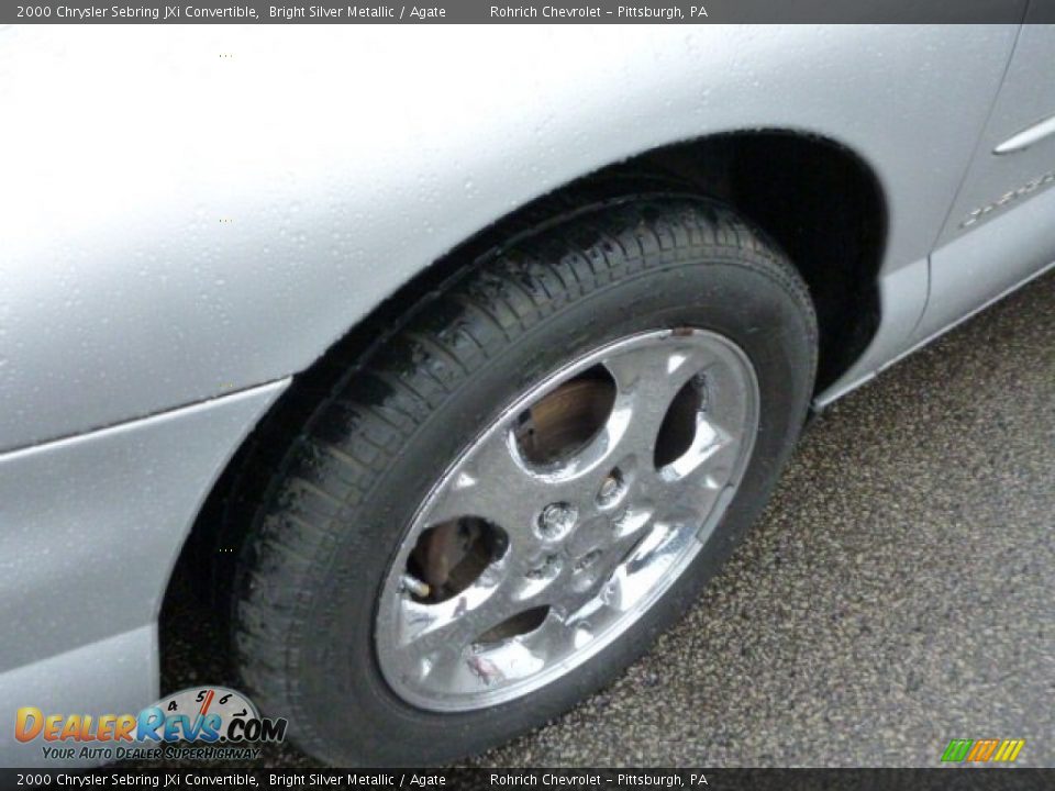 2000 Chrysler Sebring JXi Convertible Bright Silver Metallic / Agate Photo #8