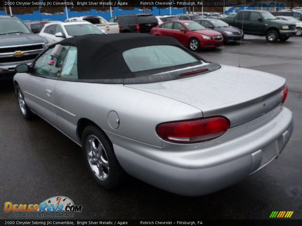 2000 Chrysler Sebring JXi Convertible Bright Silver Metallic / Agate Photo #13