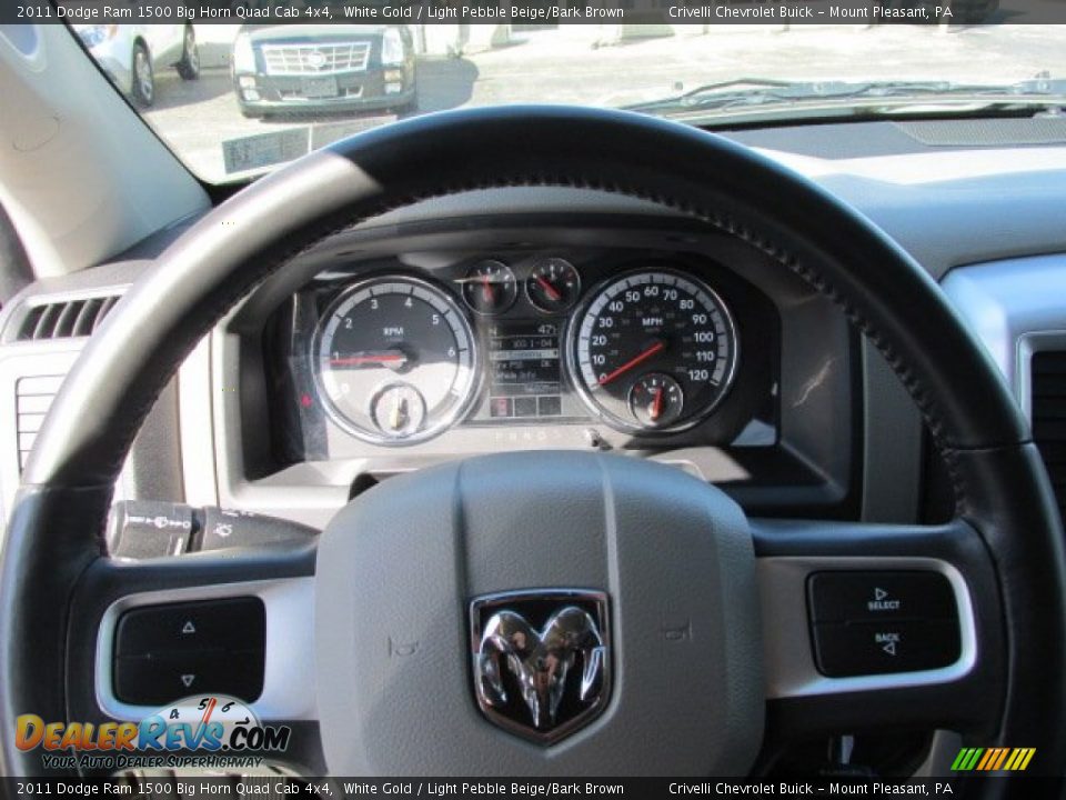 2011 Dodge Ram 1500 Big Horn Quad Cab 4x4 White Gold / Light Pebble Beige/Bark Brown Photo #29