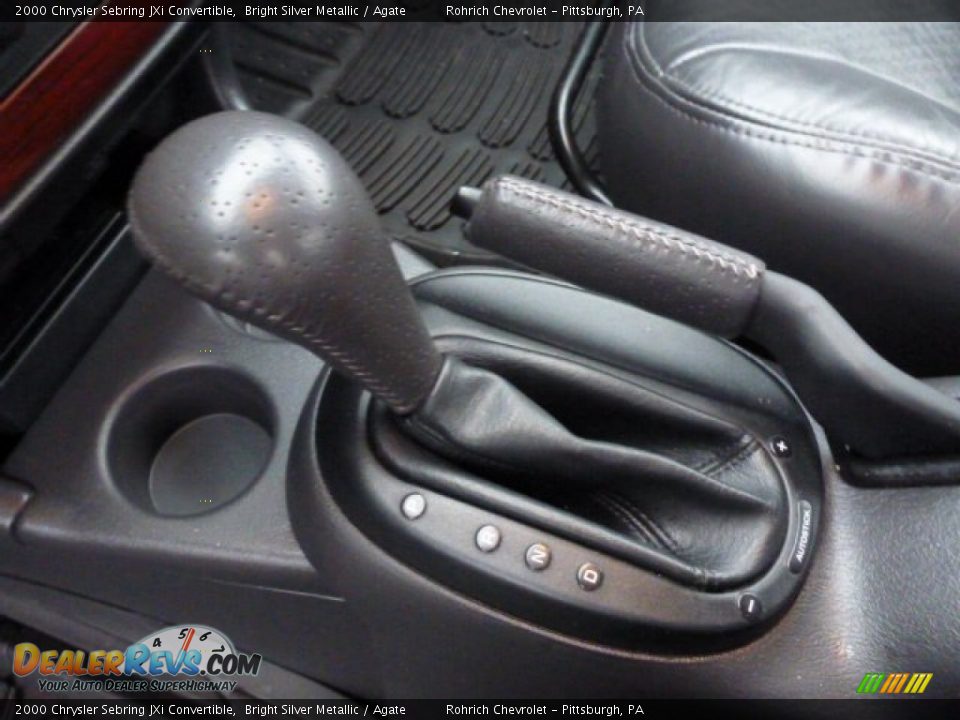 2000 Chrysler Sebring JXi Convertible Bright Silver Metallic / Agate Photo #17