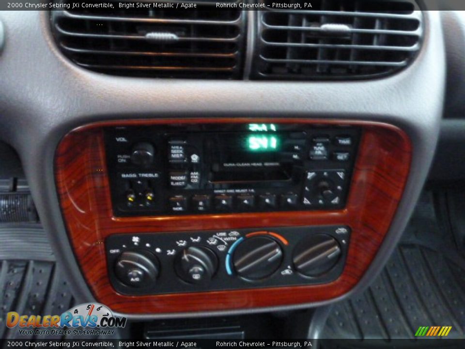 2000 Chrysler Sebring JXi Convertible Bright Silver Metallic / Agate Photo #19