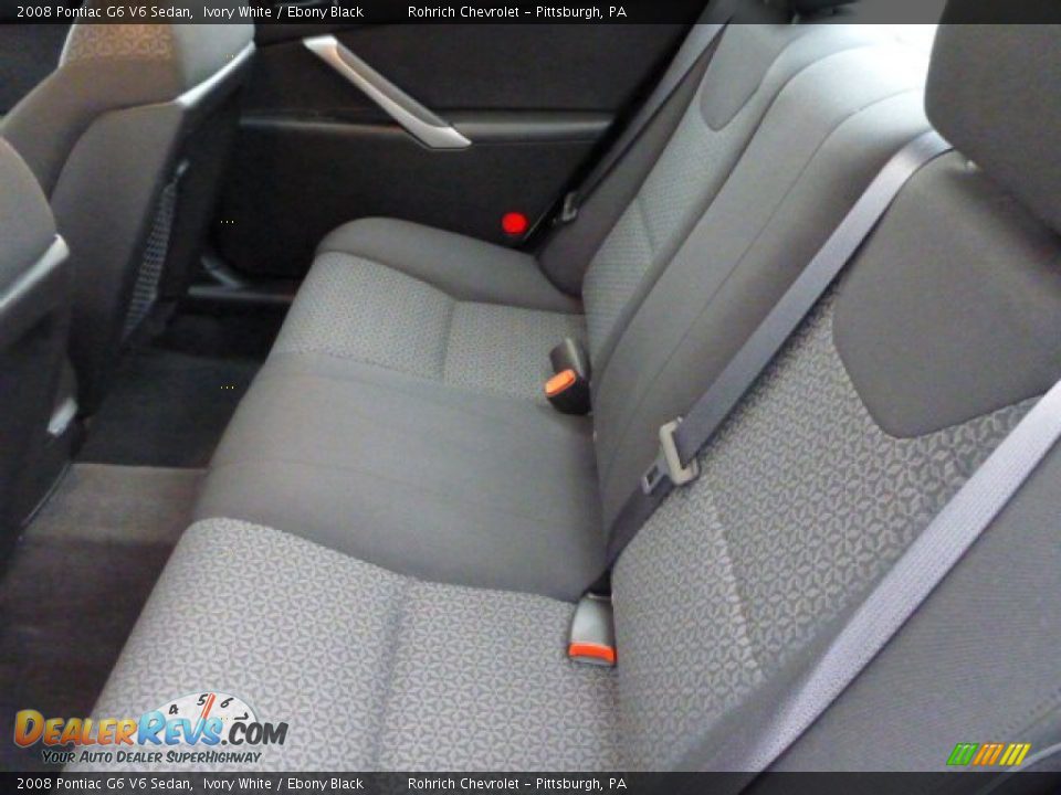 2008 Pontiac G6 V6 Sedan Ivory White / Ebony Black Photo #5
