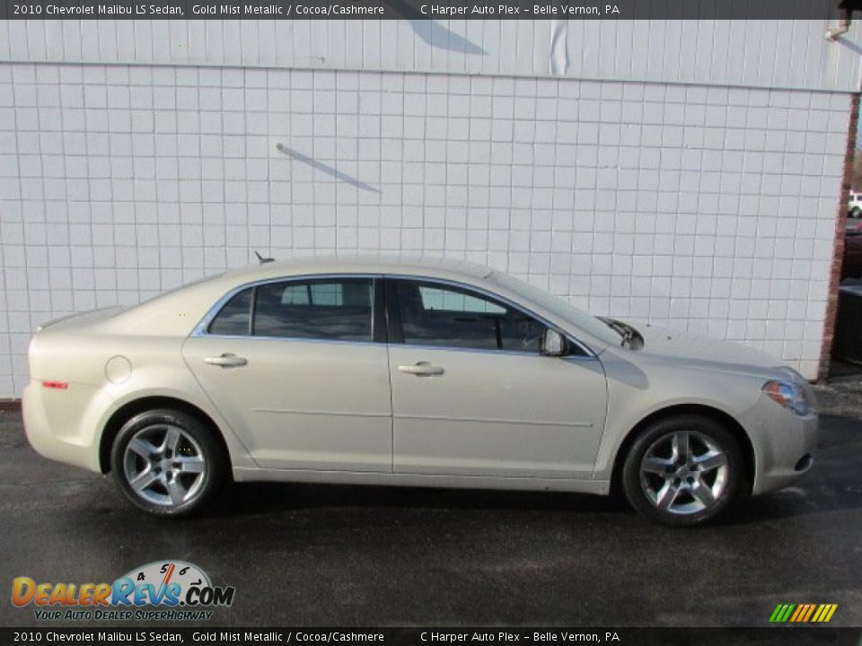 2010 Chevrolet Malibu LS Sedan Gold Mist Metallic / Cocoa/Cashmere Photo #2