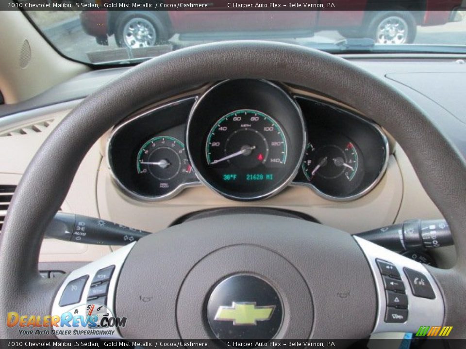 2010 Chevrolet Malibu LS Sedan Gold Mist Metallic / Cocoa/Cashmere Photo #21