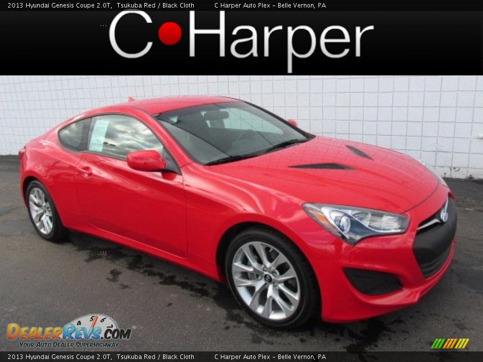 2013 Hyundai Genesis Coupe 2.0T Tsukuba Red / Black Cloth Photo #1