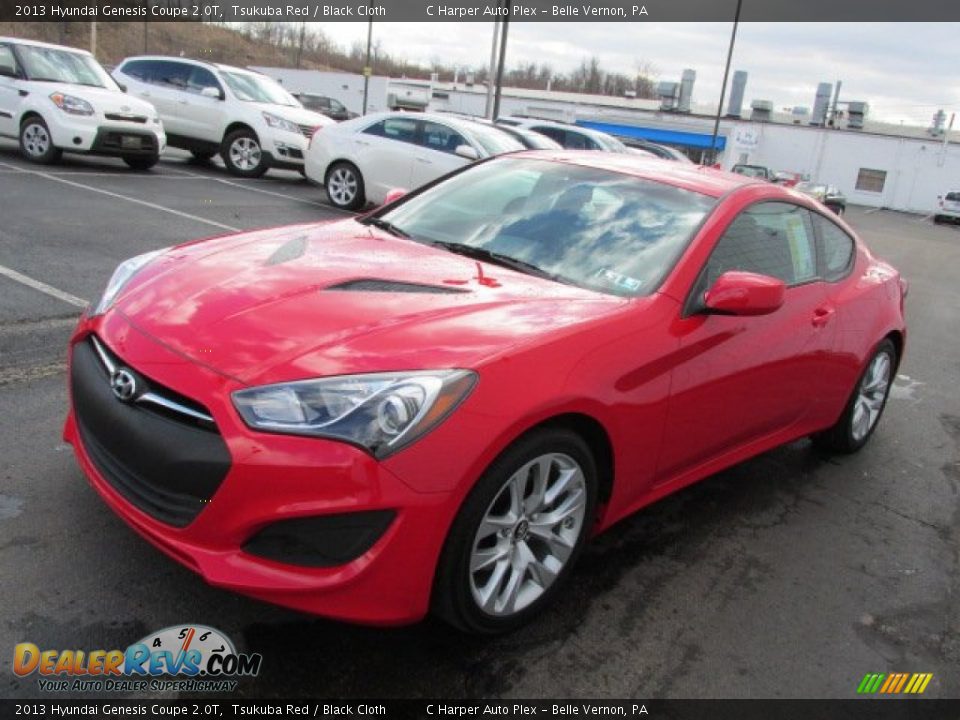 2013 Hyundai Genesis Coupe 2.0T Tsukuba Red / Black Cloth Photo #5
