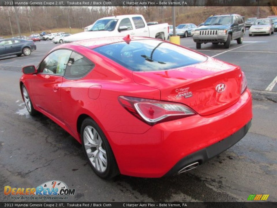 2013 Hyundai Genesis Coupe 2.0T Tsukuba Red / Black Cloth Photo #7
