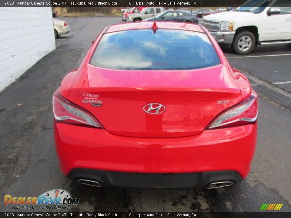 2013 Hyundai Genesis Coupe 2.0T Tsukuba Red / Black Cloth Photo #8