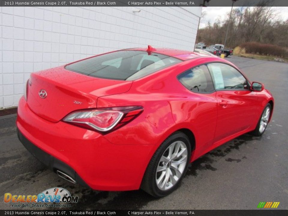 2013 Hyundai Genesis Coupe 2.0T Tsukuba Red / Black Cloth Photo #10
