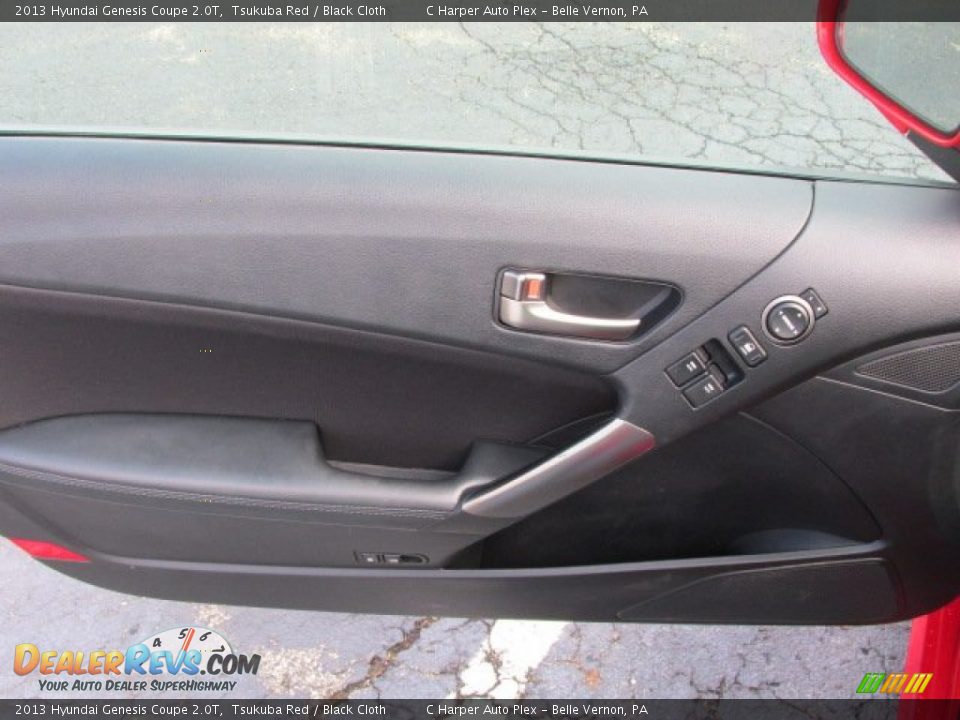 2013 Hyundai Genesis Coupe 2.0T Tsukuba Red / Black Cloth Photo #16