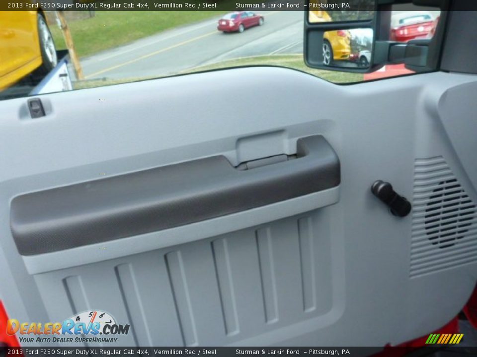 2013 Ford F250 Super Duty XL Regular Cab 4x4 Vermillion Red / Steel Photo #10