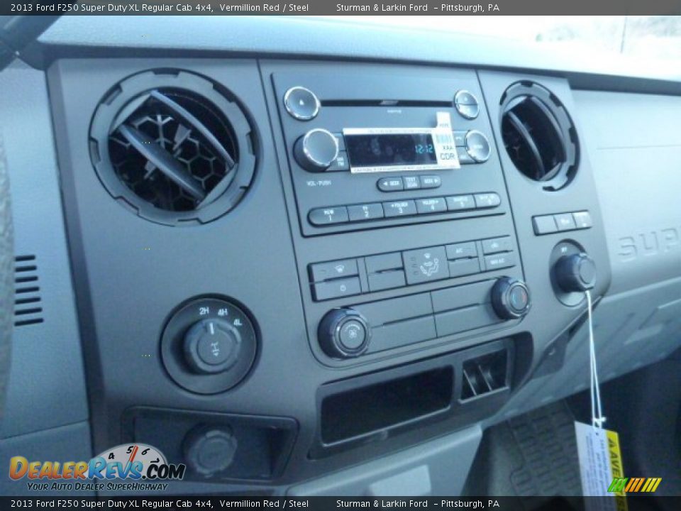 2013 Ford F250 Super Duty XL Regular Cab 4x4 Vermillion Red / Steel Photo #13