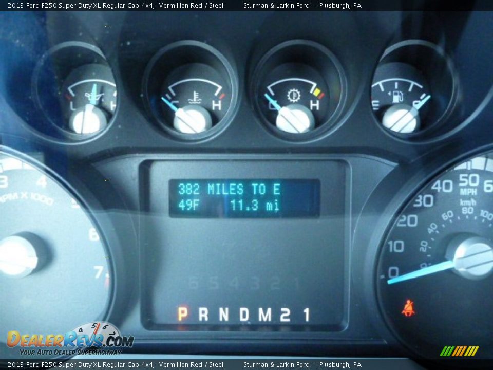 2013 Ford F250 Super Duty XL Regular Cab 4x4 Vermillion Red / Steel Photo #15