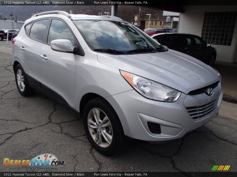 2012 Hyundai Tucson GLS AWD Diamond Silver / Black Photo #2